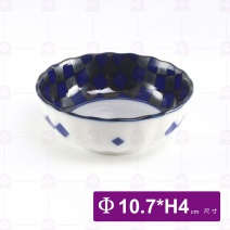 【日本】4.25吋缽 藍銀彩(110-6)