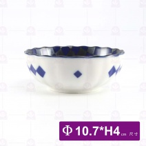 【日本】4.25吋缽 藍銀彩(110-6)