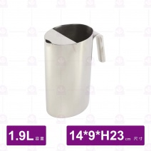 不鏽鋼橢圓冷水壺-1.9L(無蓋)(I7044 )