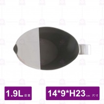 不鏽鋼橢圓冷水壺-1.9L(無蓋)(I7044 )