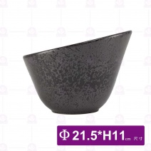 8.5吋斜口碗 天目雲彩