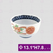 【日本】5吋深井 赤繪