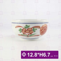 【日本】5吋圓缽 赤繪