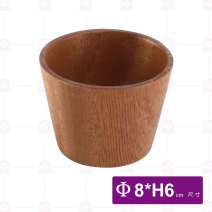 桃木杯(斜邊平底圓弧)-Φ8cm