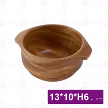 桃木碗(雙扶手)-Φ10cm