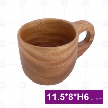 桃木杯(單圓把手)-Φ8cm