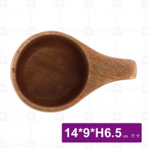 桃木杯(雙孔把手)-Φ9cm