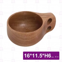桃木杯(雙孔把手)-Φ11.5cm