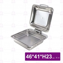 2/3帶框玻璃蓋方型餐爐(內盆 304)-電磁爐專用