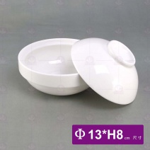 桐 5吋翅盅-附蓋(白色)-Φ13cm