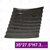 金沙1332高腳菱形盤-35x27.5xH7.3cm