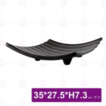 金沙1332高腳菱形盤-35x27.5xH7.3cm