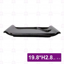 金沙A13雙格條紋四方盤-19.8xH2.8cm