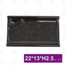 金沙A14雙格條紋長方盤-22x13xH2.5cm
