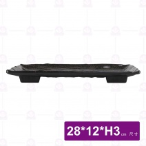 金沙A8木紋長方盤-28x12xH3cm