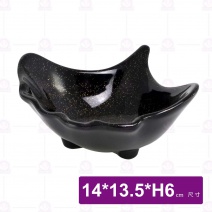 金沙D1銀杏造型缽-14x13.5xH6cm