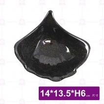 金沙D1銀杏造型缽-14x13.5xH6cm