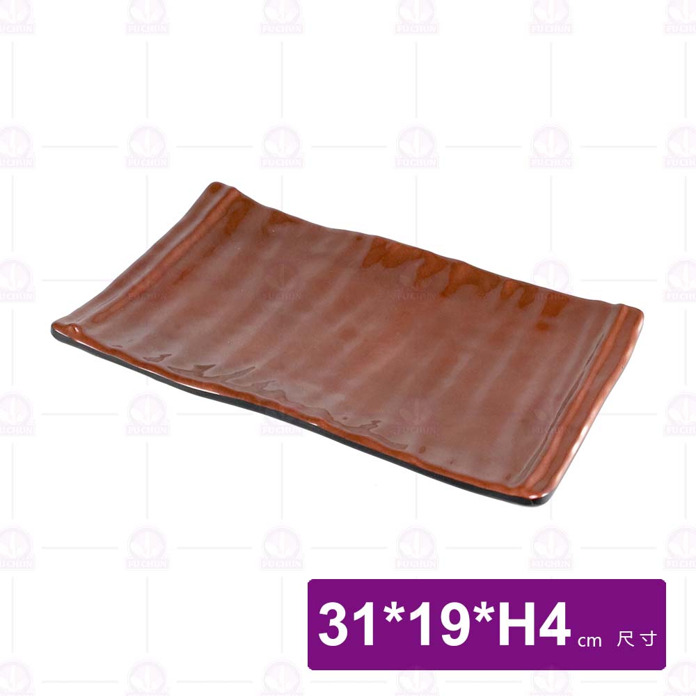 九谷A12岩手長方盤-31x19xH4cm