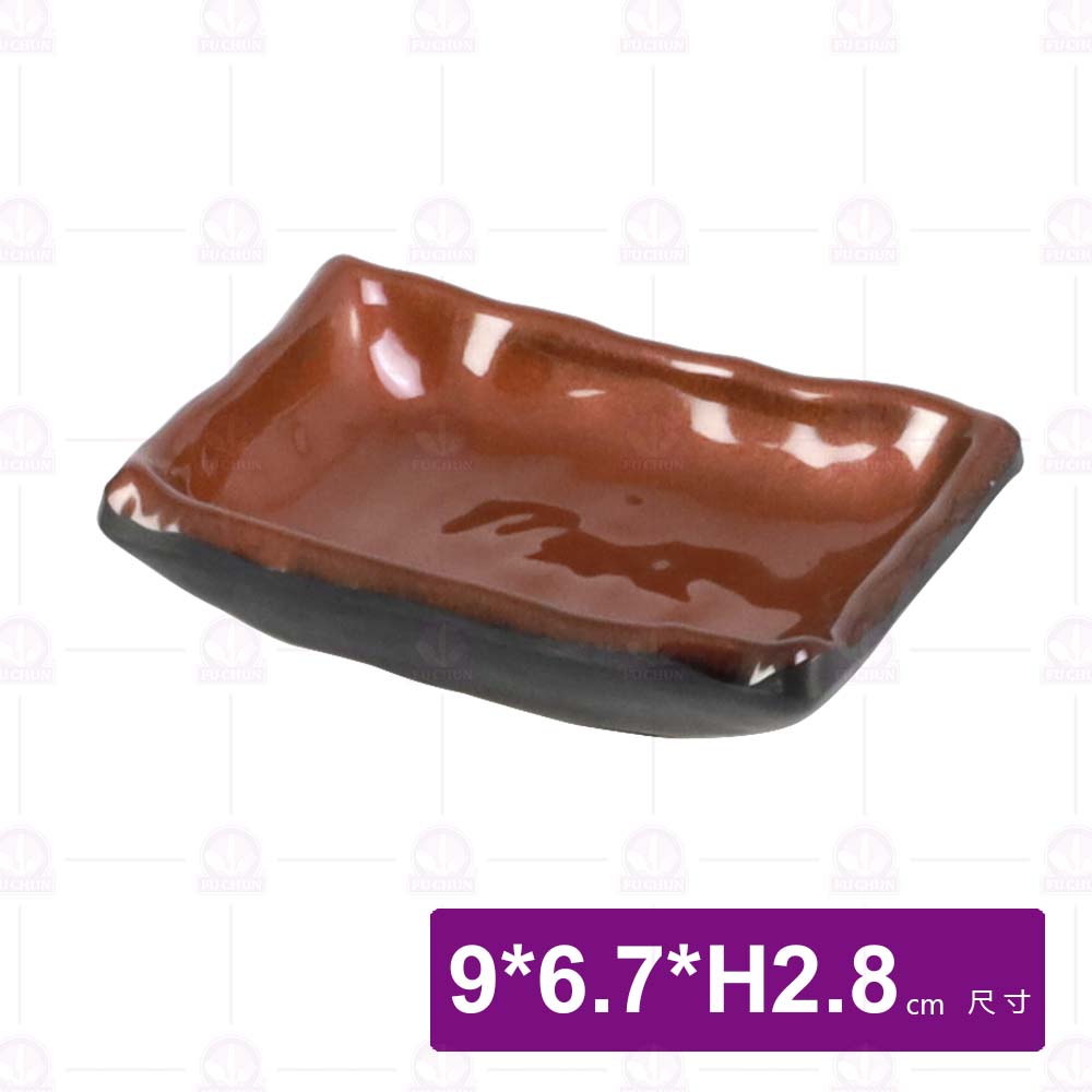 九谷F4長形醬料碟-9x6.7xH2.8cm