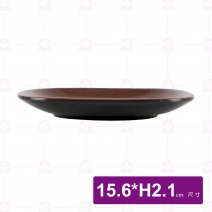 九谷3209方形紋盤-15.6xH2.1cm