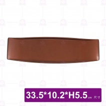 九谷3219長角俏盤-33.5x10.2xH5.5cm