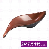 九谷9016彎把尖葉盤-24x7.5xH5cm
