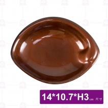九谷D10橢形碟-14x10.7xH3cm