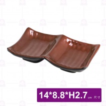 九谷F1二格陶紋豆油池-14x8.8xH2.7cm