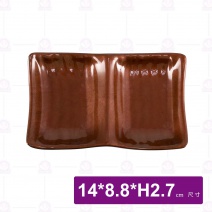 九谷F1二格陶紋豆油池-14x8.8xH2.7cm