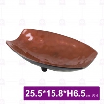 九谷F11長方橢圓砵-25.5x15.8xH6.5cm