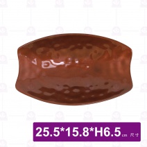 九谷F11長方橢圓砵-25.5x15.8xH6.5cm