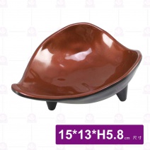九谷F6高腳造形碗-15x13xH5.8cm