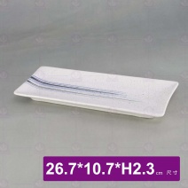 10.5吋多彩長方盤
