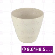 【日本】螺紋杯(米黃色)-Φ9.6xH8.5cm