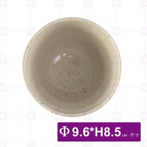 【日本】螺紋杯(米黃色)-Φ9.6xH8.5cm