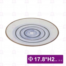 7吋多彩淺盤-Φ17.8xH2cm