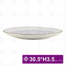 12吋多彩淺盤-Φ30.5xH3.5cm