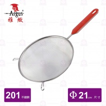 7吋紅柄雅緻果汁網(粗孔)-Φ21cm