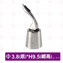 騎士頭盔酒塞(亮光銀)-Φ3.8xH9.5cm