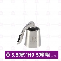 騎士頭盔酒塞(亮光銀)-Φ3.8xH9.5cm