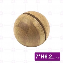 J204球形竹菜單架-7xH6.2cm