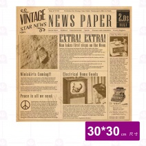 NEWS PAPER吸油紙(500張/包) 仿舊油墨紙 30x30cm