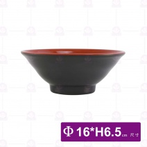 拉麵碗(LT75AL)黑紅-Φ16xH6.5cm