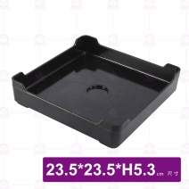 方形塑膠底座-23.5x23.5xH5.3cm