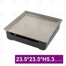 方形塑膠底座-23.5x23.5xH5.3cm
