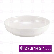 【LihTay】098水盤(白)-Φ27.9xH5.1cm