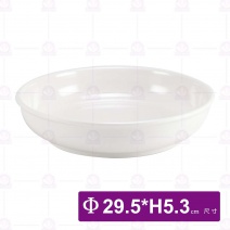 【LihTay】099水盤(白)-Φ29.5xH5.3cm