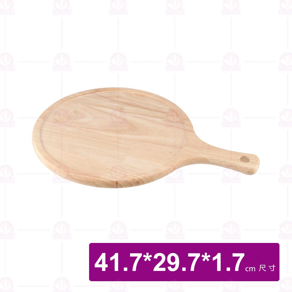 【菊川本味】凹面木PIZZA板(無漆)-圓 41.7x29.7xH1.7c
