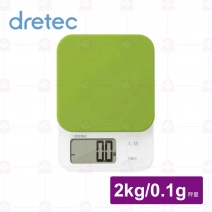 【日本dretec】布蘭格速量型電子料理秤(綠色)