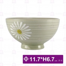 三島花4.75吋碗-Φ11.7xH6.7cm